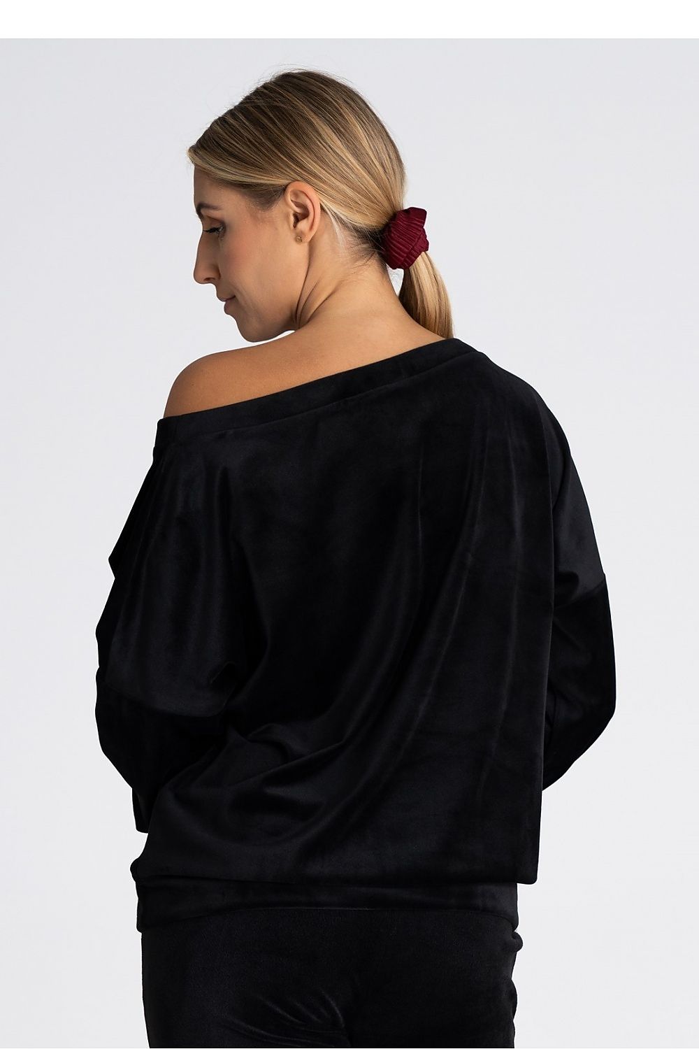 Oversized Boat Neck Blouse Figl