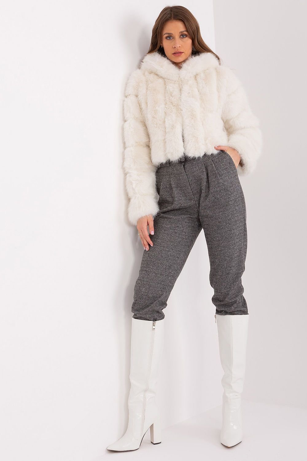 Elegant Transitional Fur Jacket AT