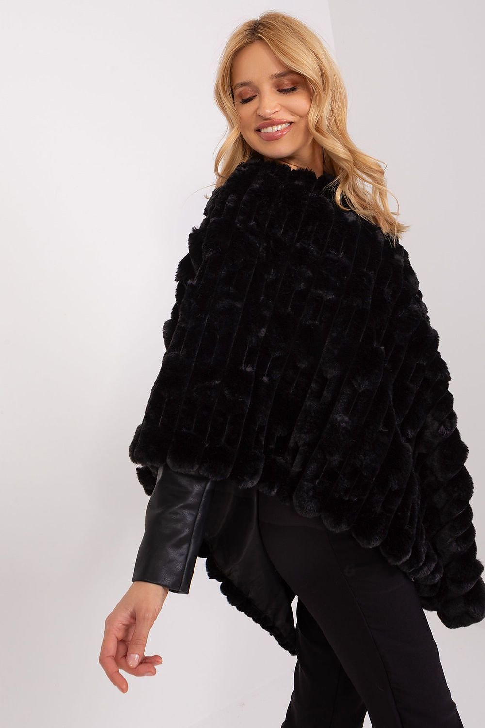 Casual Versatile Textured Poncho AT