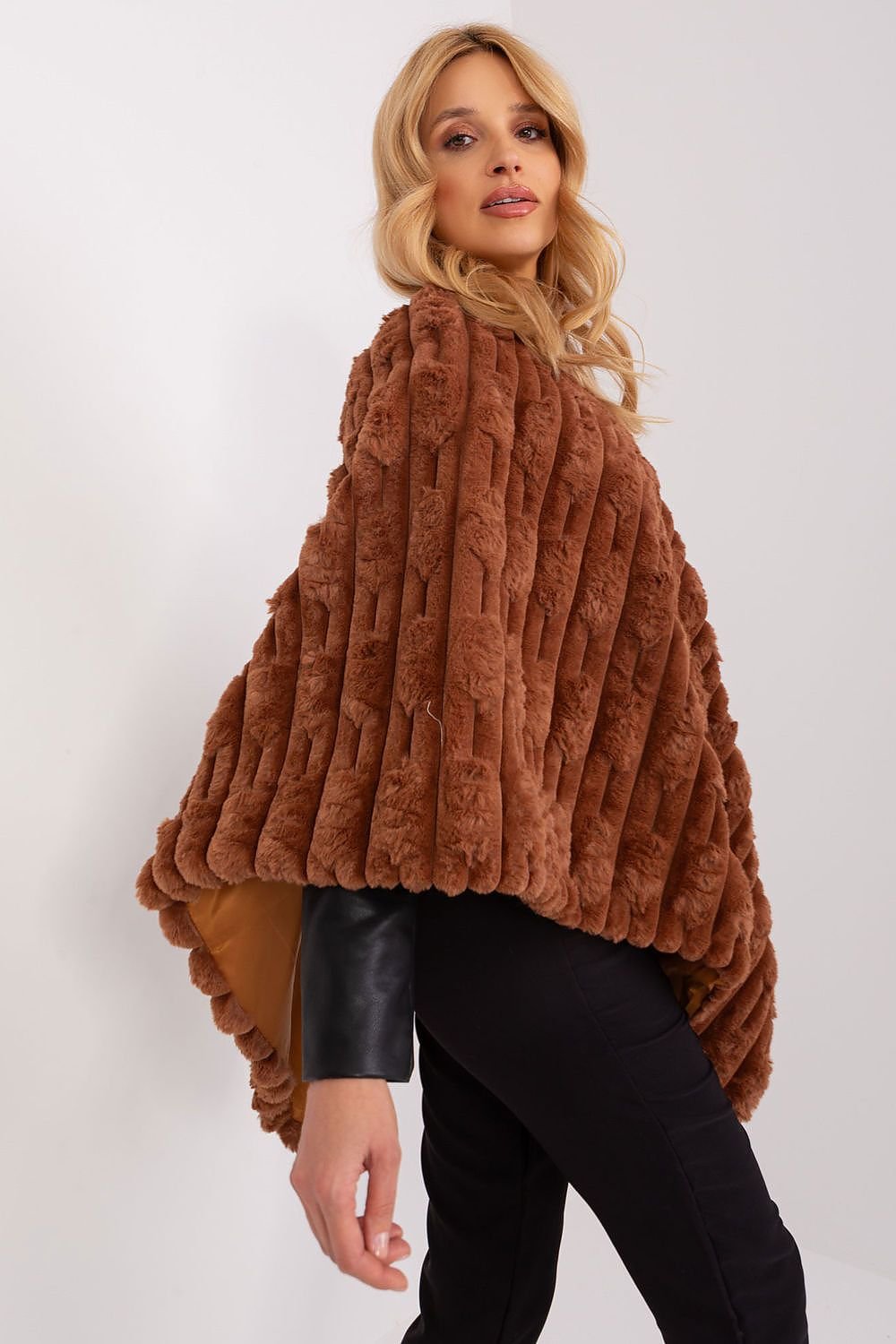 Casual Versatile Textured Poncho AT