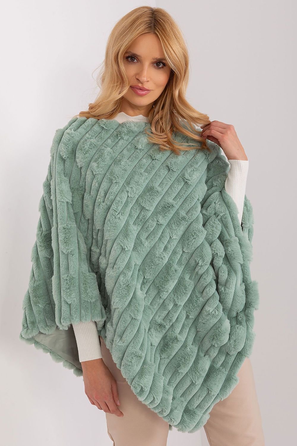 Casual Versatile Textured Poncho AT