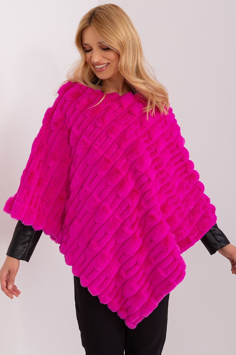 Casual Versatile Textured Poncho AT