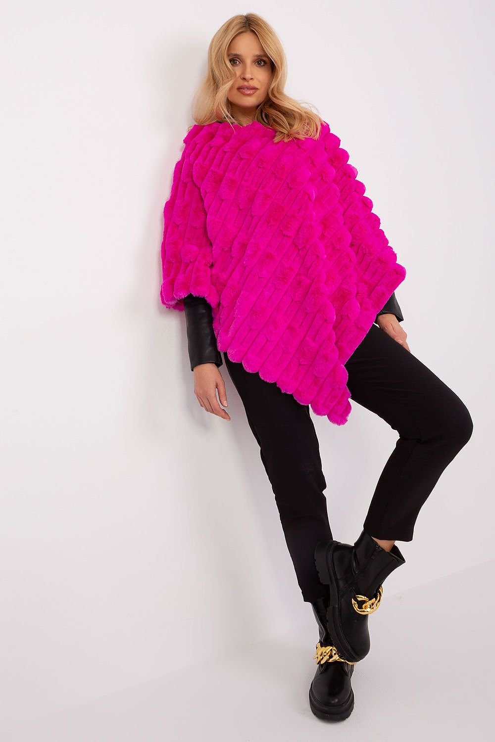 Casual Versatile Textured Poncho AT