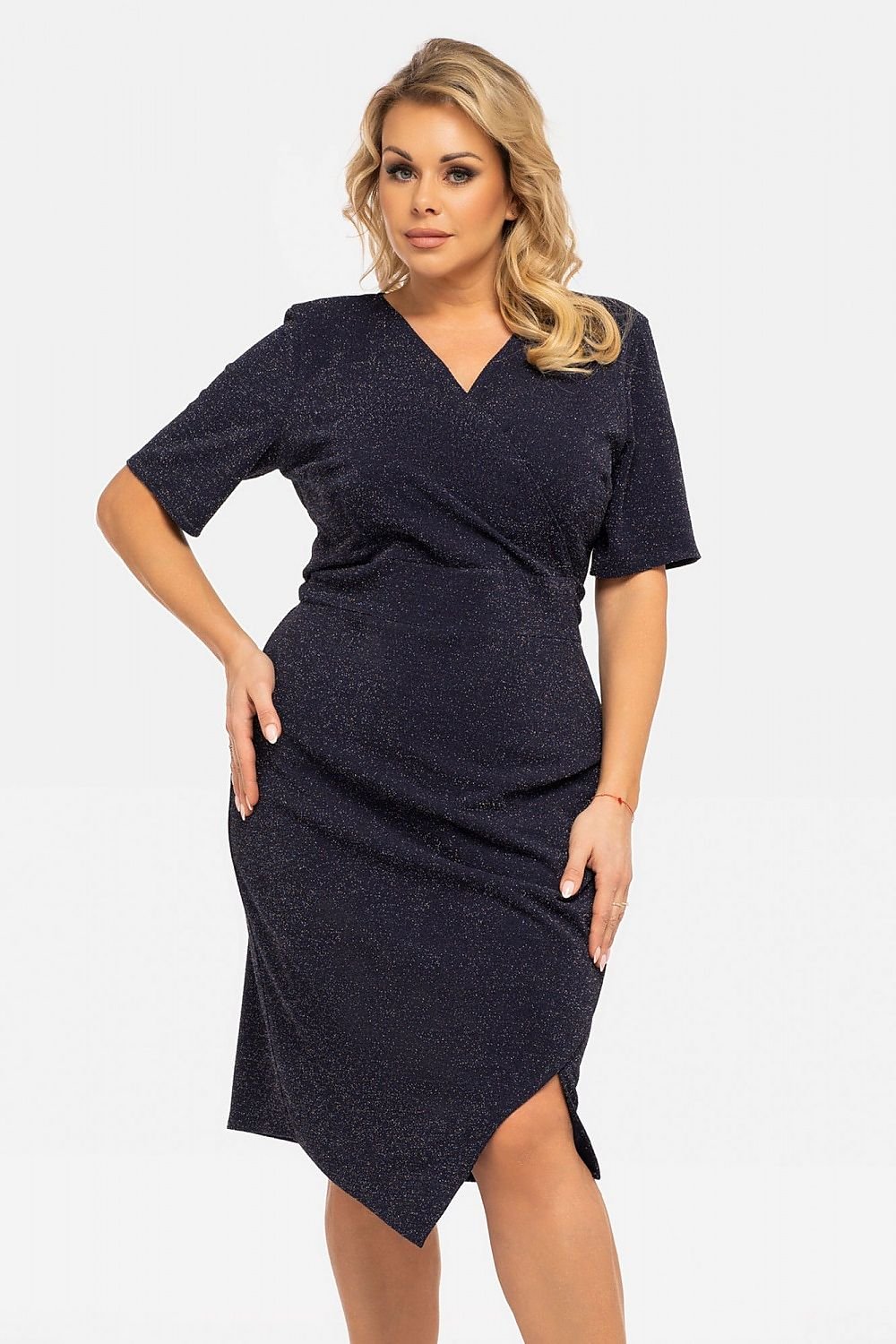 Elegant Draped Plus Size Dress Karko