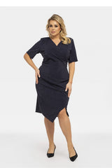 Elegant Draped Plus Size Dress Karko