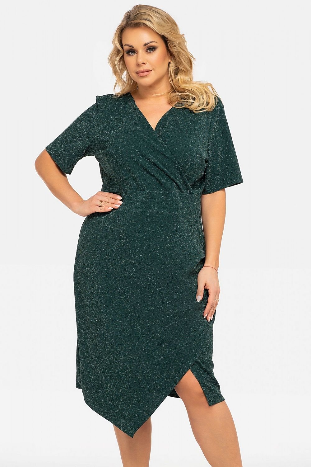 Elegant Draped Plus Size Dress Karko