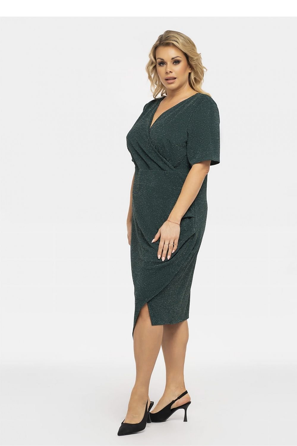 Elegant Draped Plus Size Dress Karko