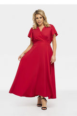 Elegant Aksena Plus Size Flared Dress Karko