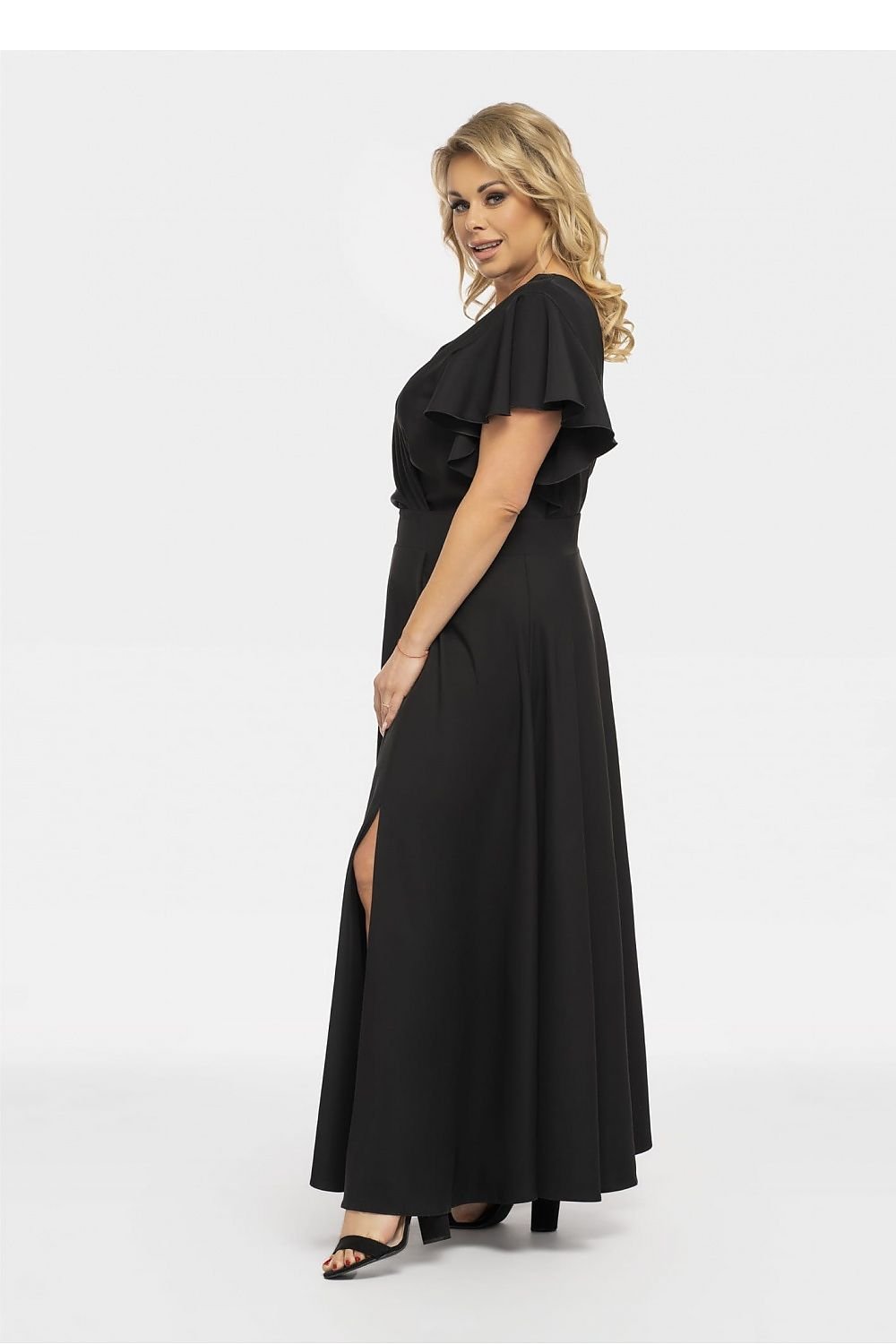 Elegant Aksena Plus Size Flared Dress Karko