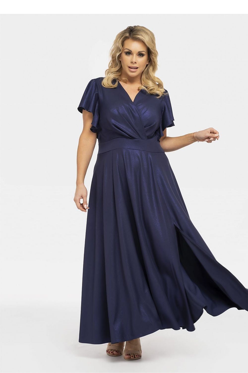 Elegant Aksena Plus Size Flared Dress Karko