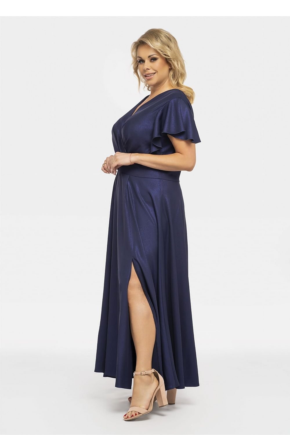 Elegant Aksena Plus Size Flared Dress Karko