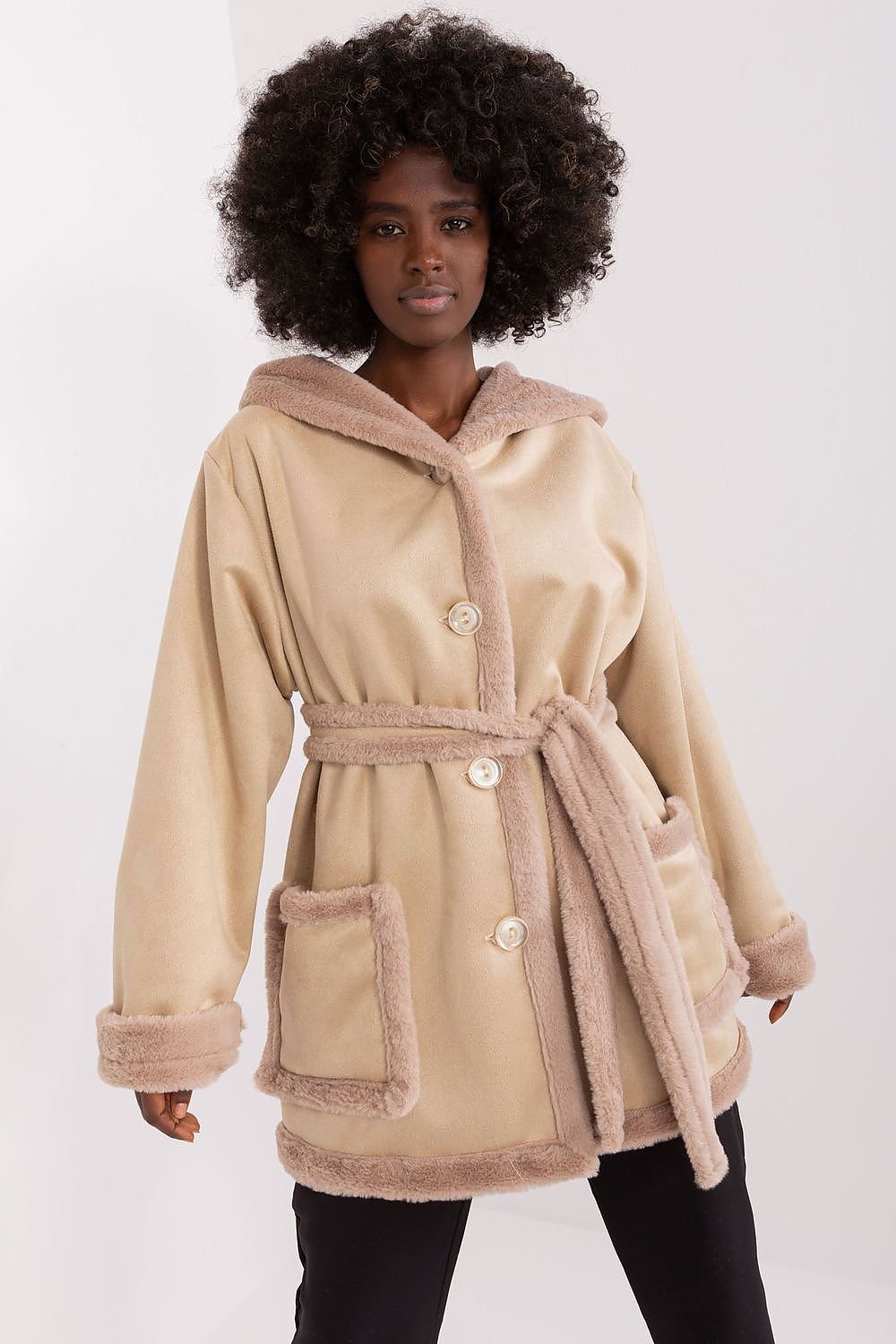 Charming Casual Hooded Coat Lakerta