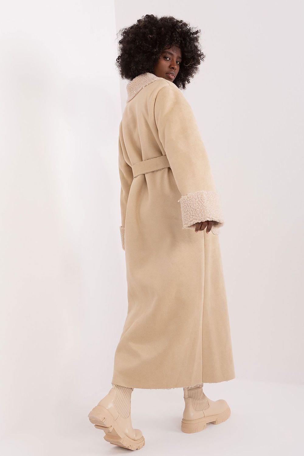 Elegant Casual Sheepskin Coat Lakerta