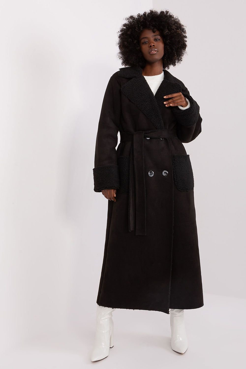 Elegant Casual Sheepskin Coat Lakerta