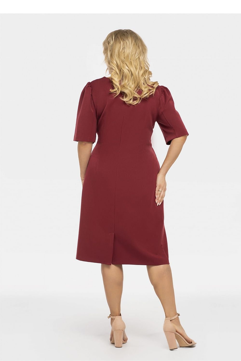 Elegant Plus Size Ruffle Dress Karko