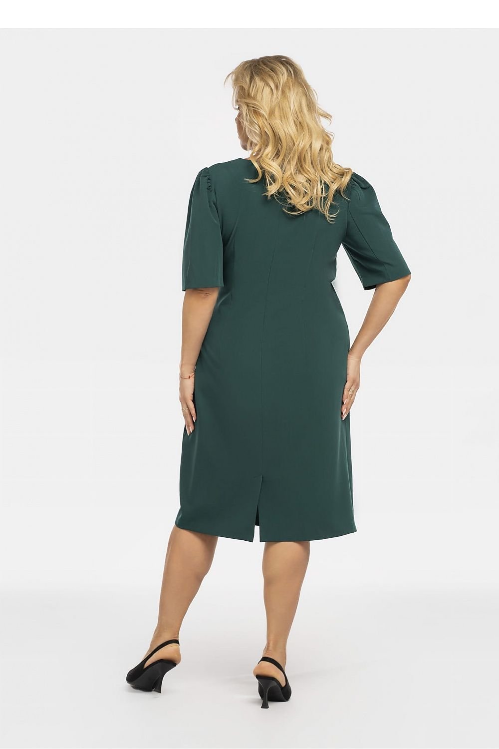 Elegant Plus Size Ruffle Dress Karko