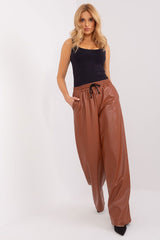 Ecological Leather High Waist Trousers Lakerta