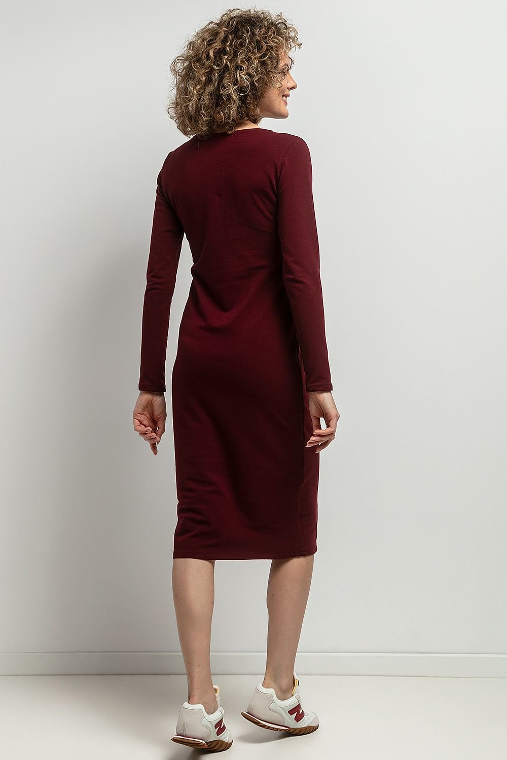 Elegant Fitted Midi Dress Tessita