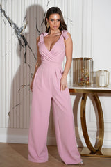 Elegant Wide Leg Jumpsuit Bicotone