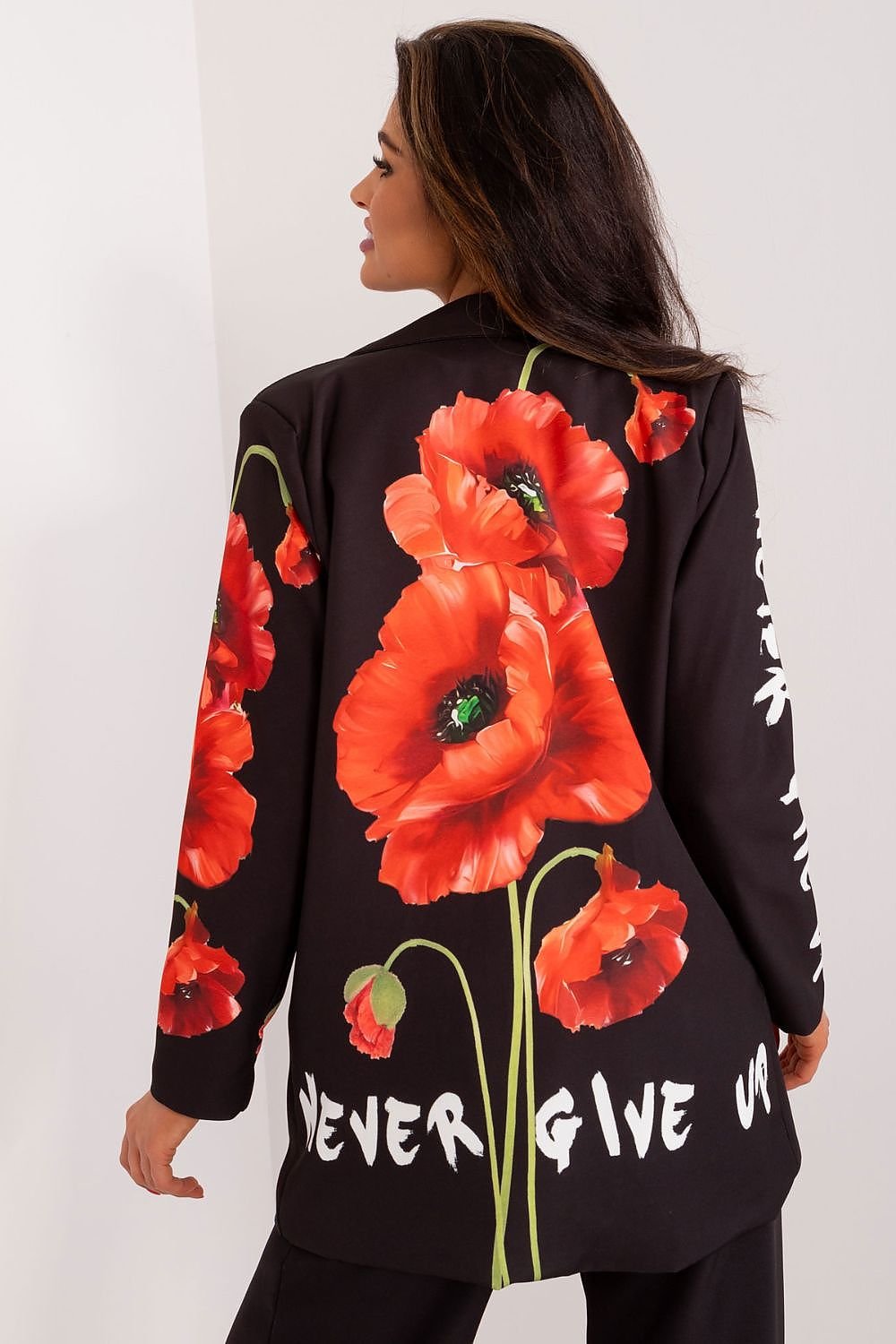 Romantic Floral Print Blazer Italy Moda