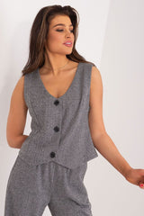 Elegant Fabric Vest Lakerta