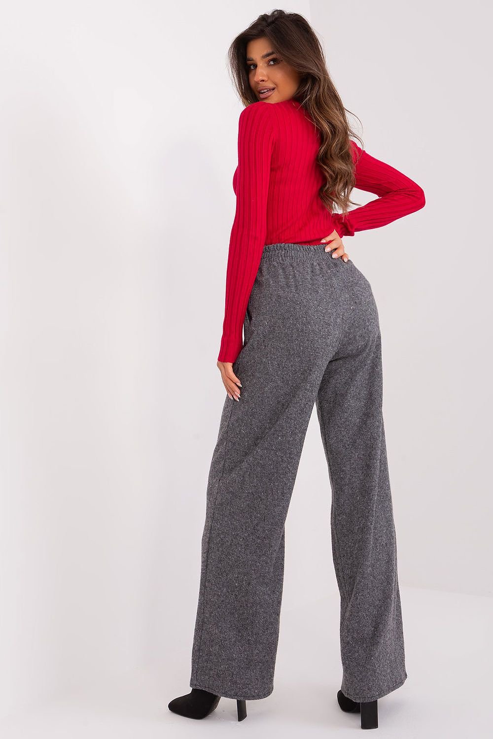 Casual High-Waisted Wide-Leg Trousers Lakerta