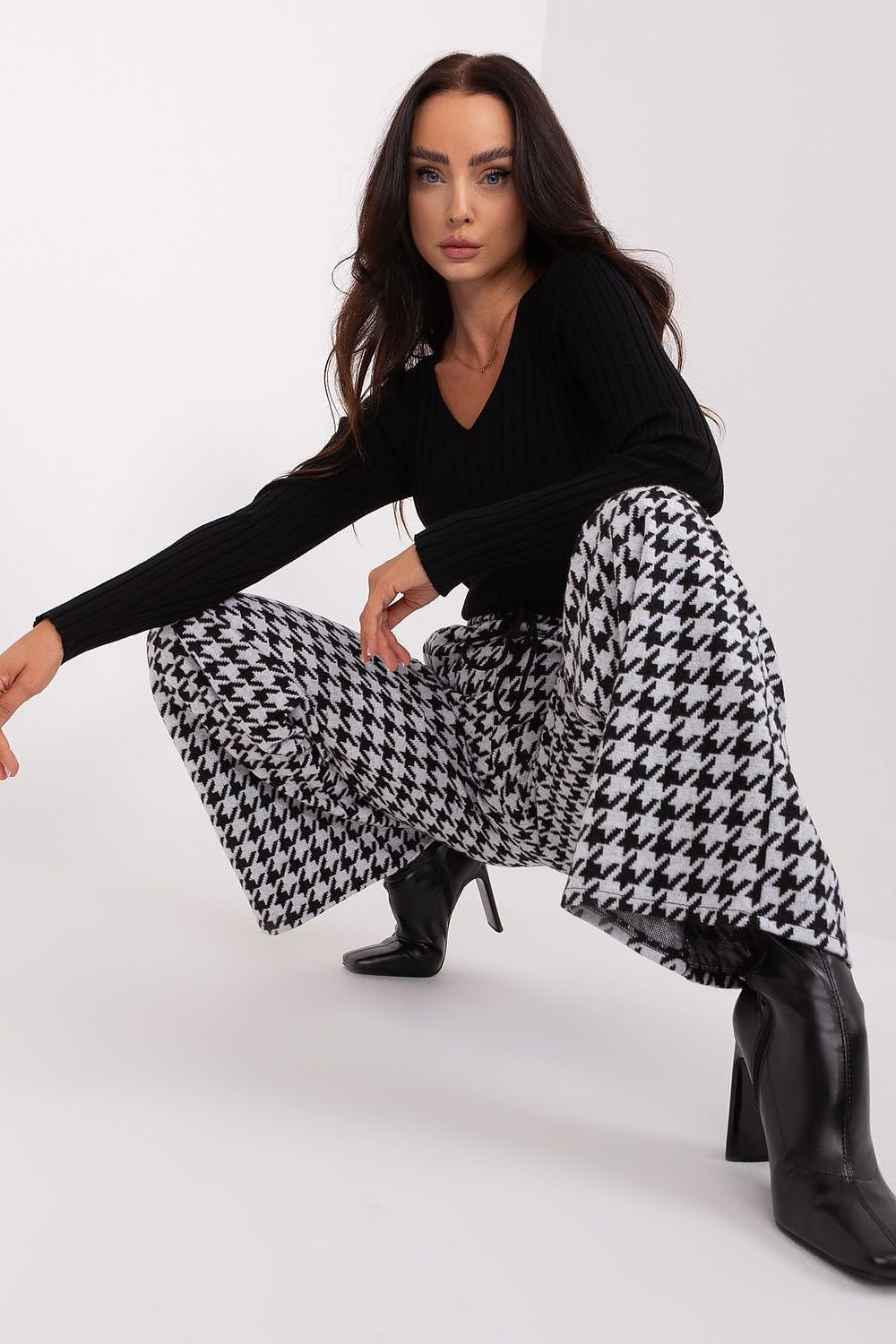 Casual High-Waisted Wide-Leg Trousers Lakerta