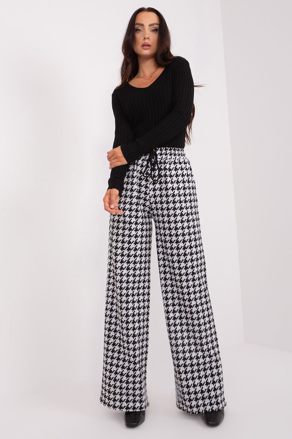 Casual High-Waisted Wide-Leg Trousers Lakerta