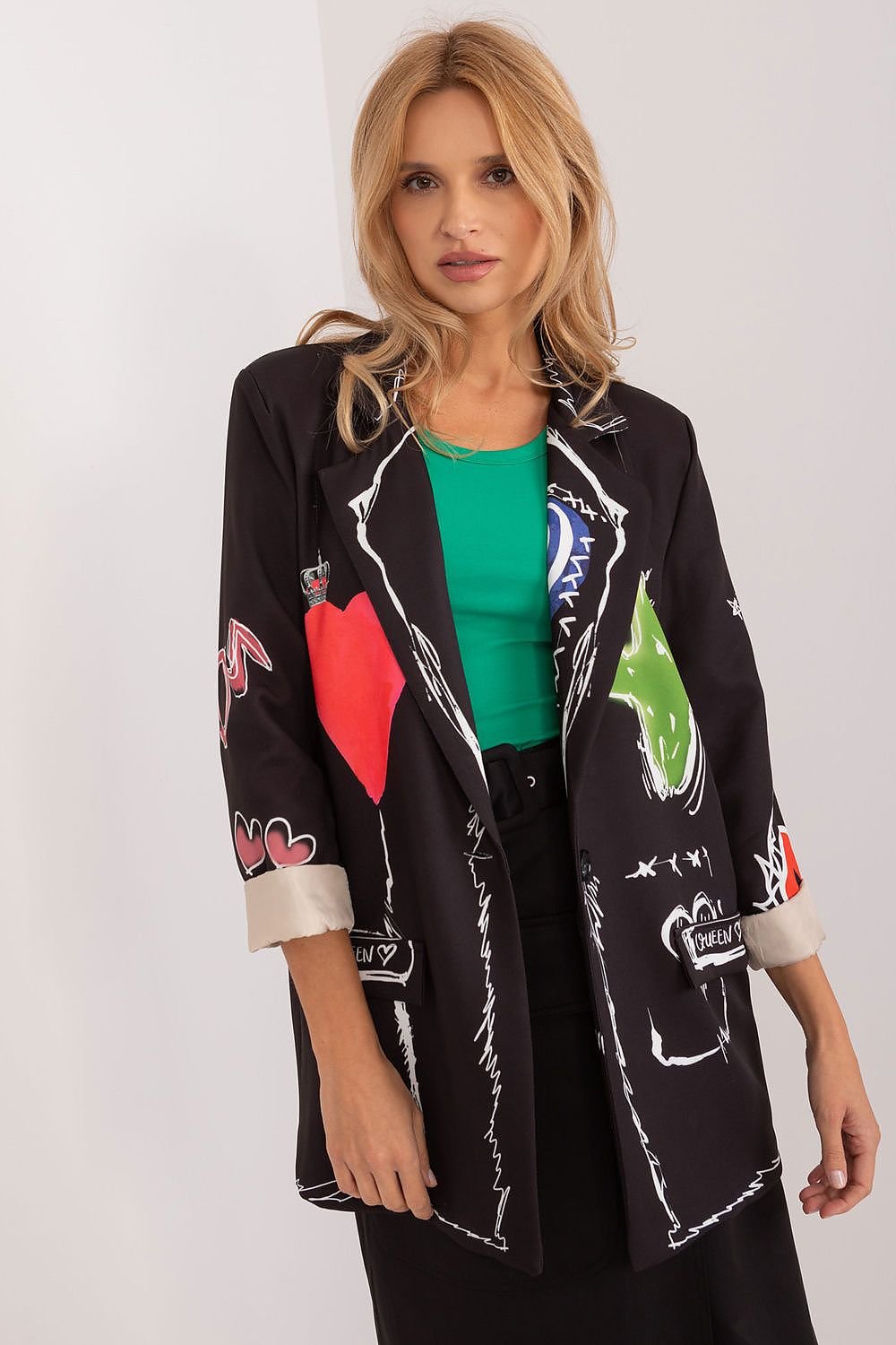 Romantic Floral Print Blazer Italy Moda