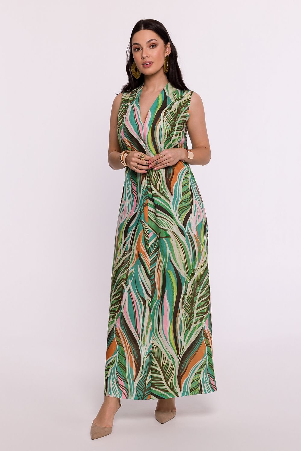 Sensual Maxi Dress With Original Print BeWear