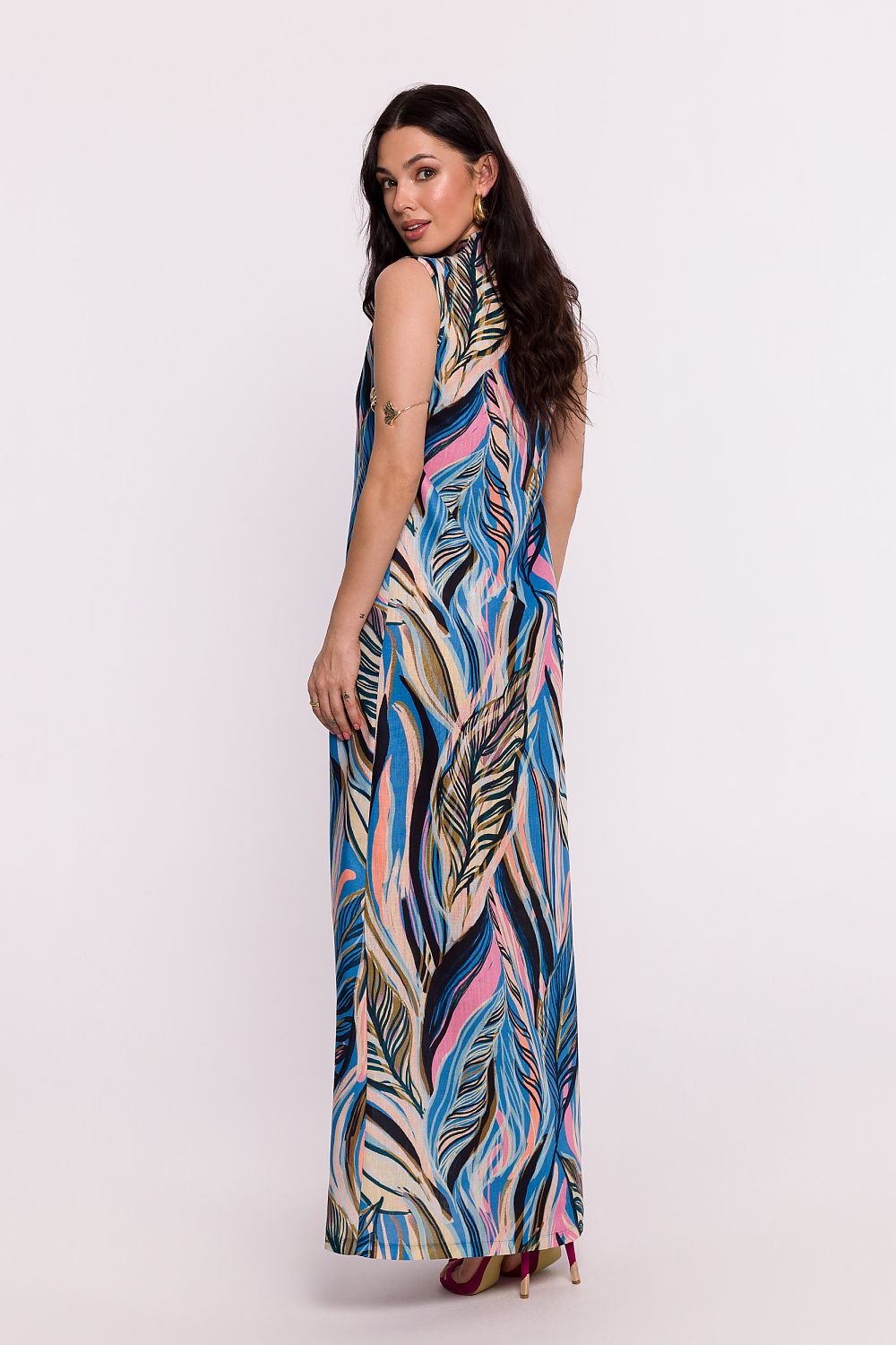 Sensual Maxi Dress With Original Print BeWear