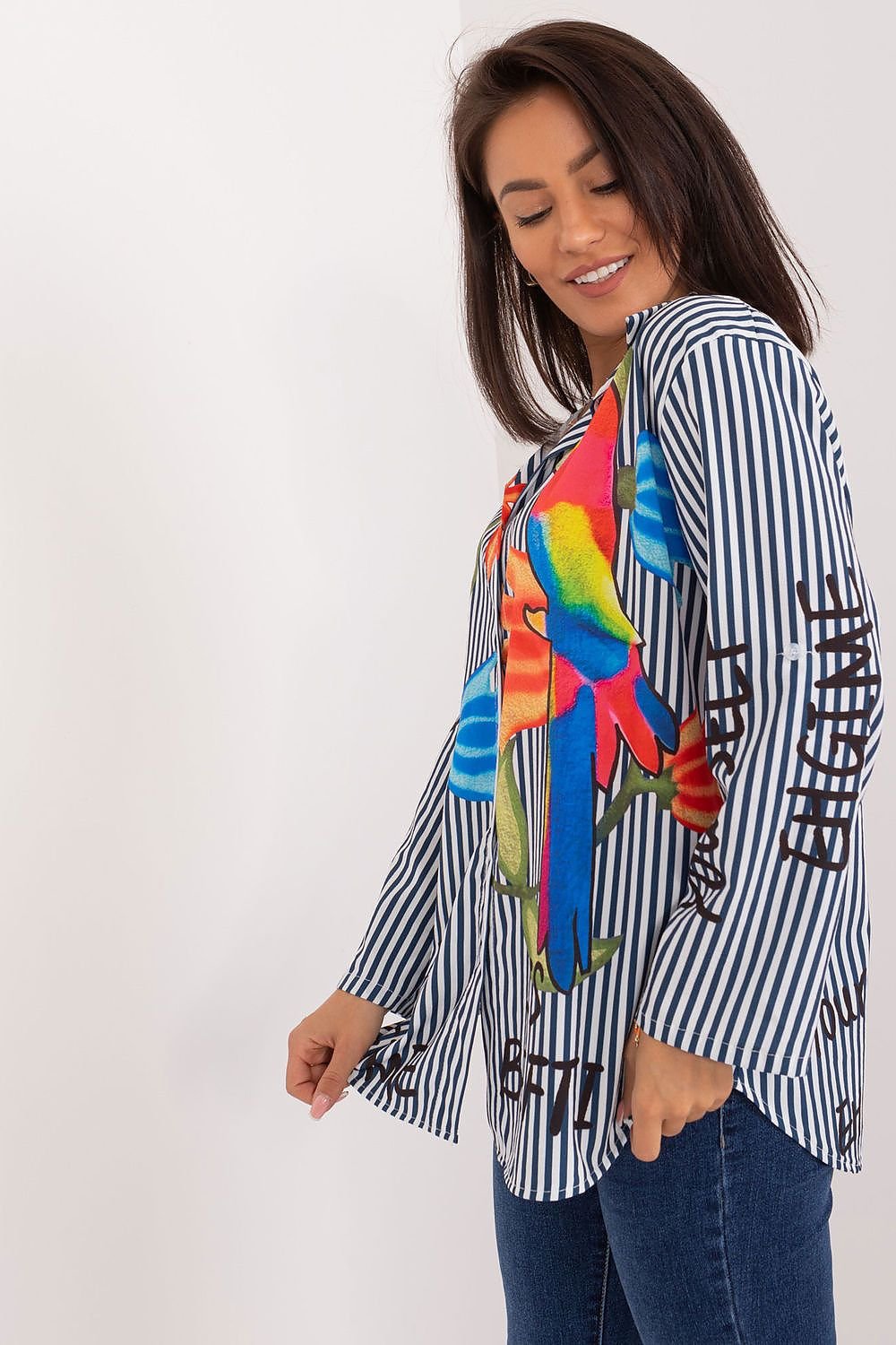 Colorful Long Sleeve Casual Shirt Italy Moda