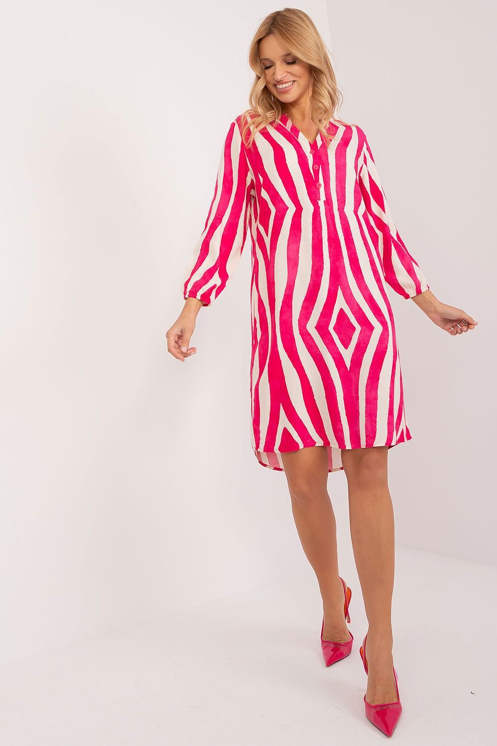 Airy Asymmetrical Shirt Dress Sublevel