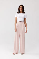 Chic Wide Leg Tailored Pants Roco Fashion