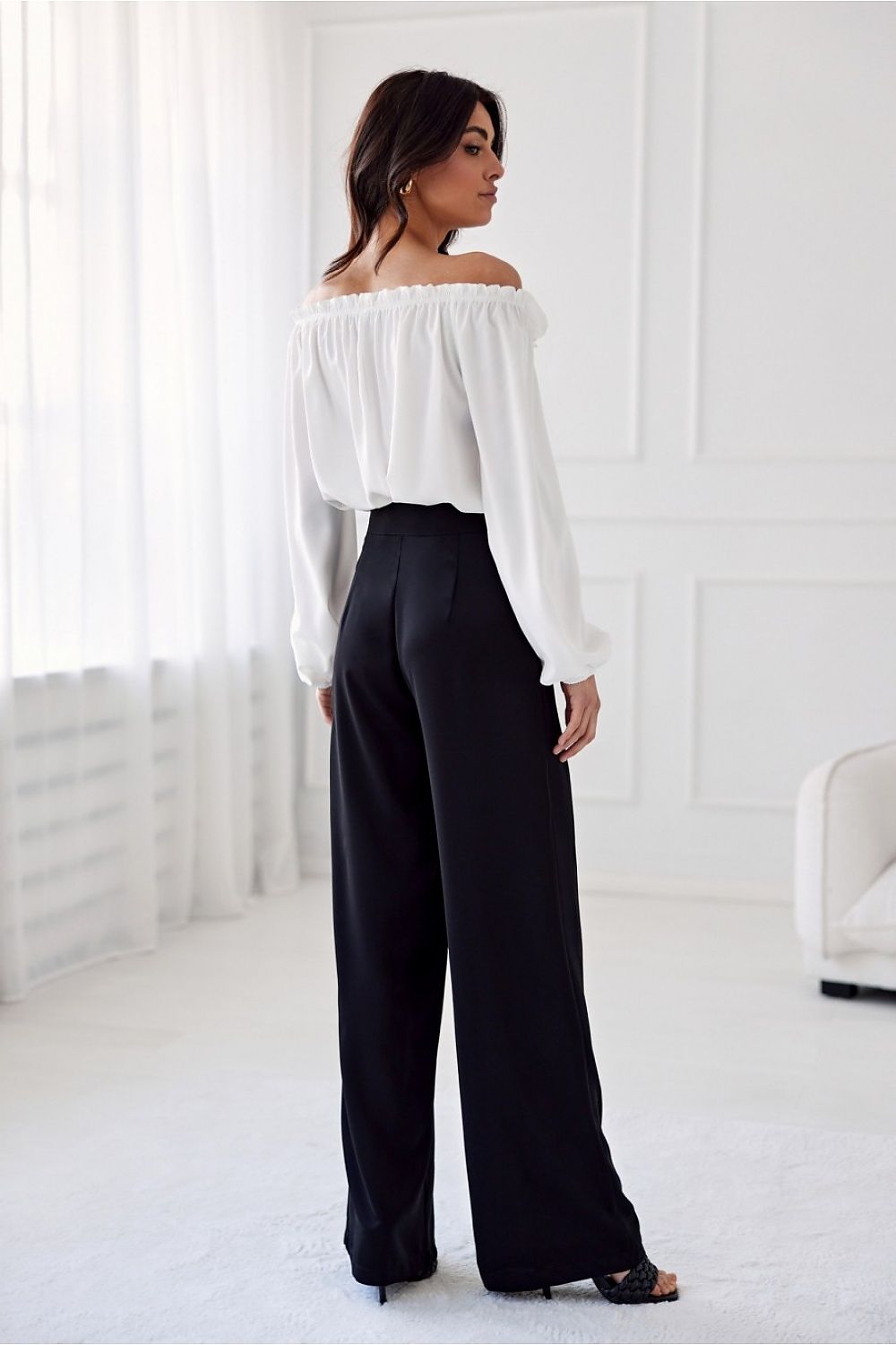 Chic Wide Leg Tailored Pants Roco Fashion