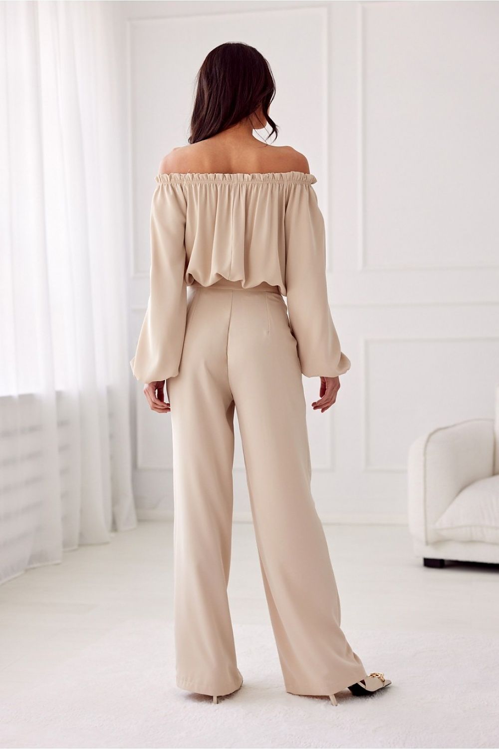 Chic Wide Leg Tailored Pants Roco Fashion