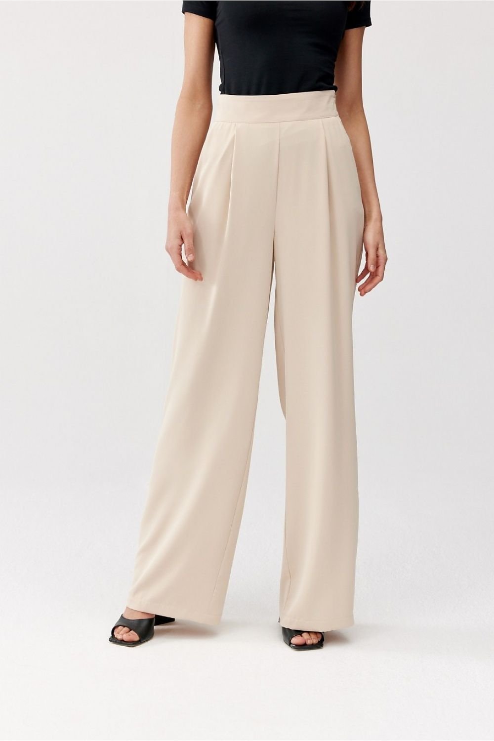 Chic Wide Leg Tailored Pants Roco Fashion