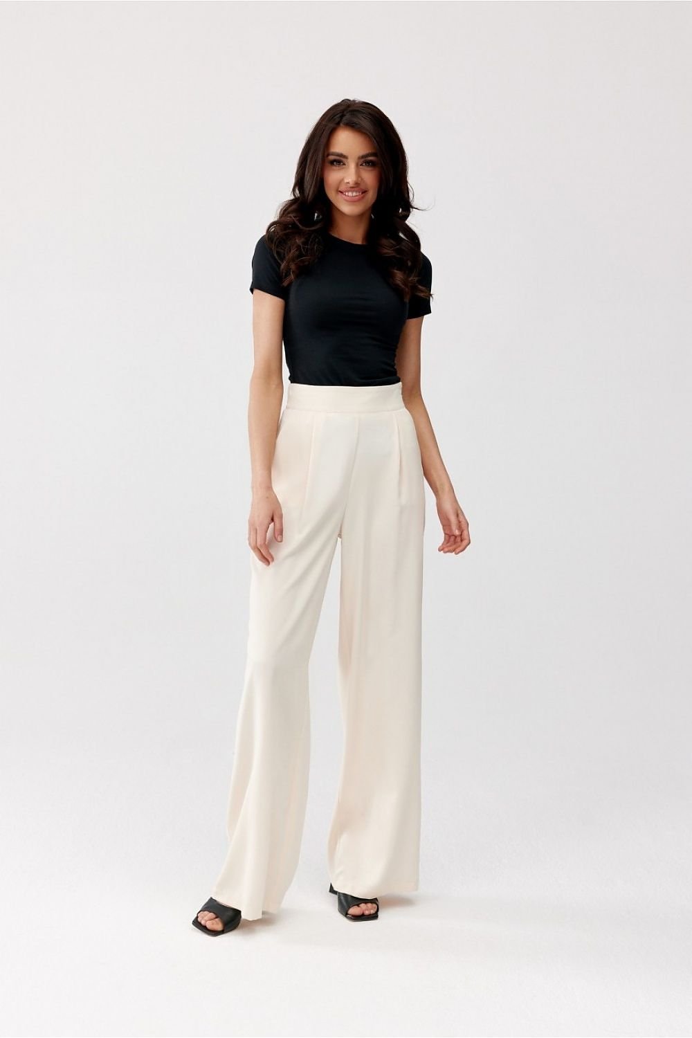 Chic Wide Leg Tailored Pants Roco Fashion