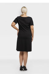 Comfortable Trapezoidal Knit Dress Karko