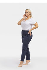 Elegant Viscose Knit Trousers Karko