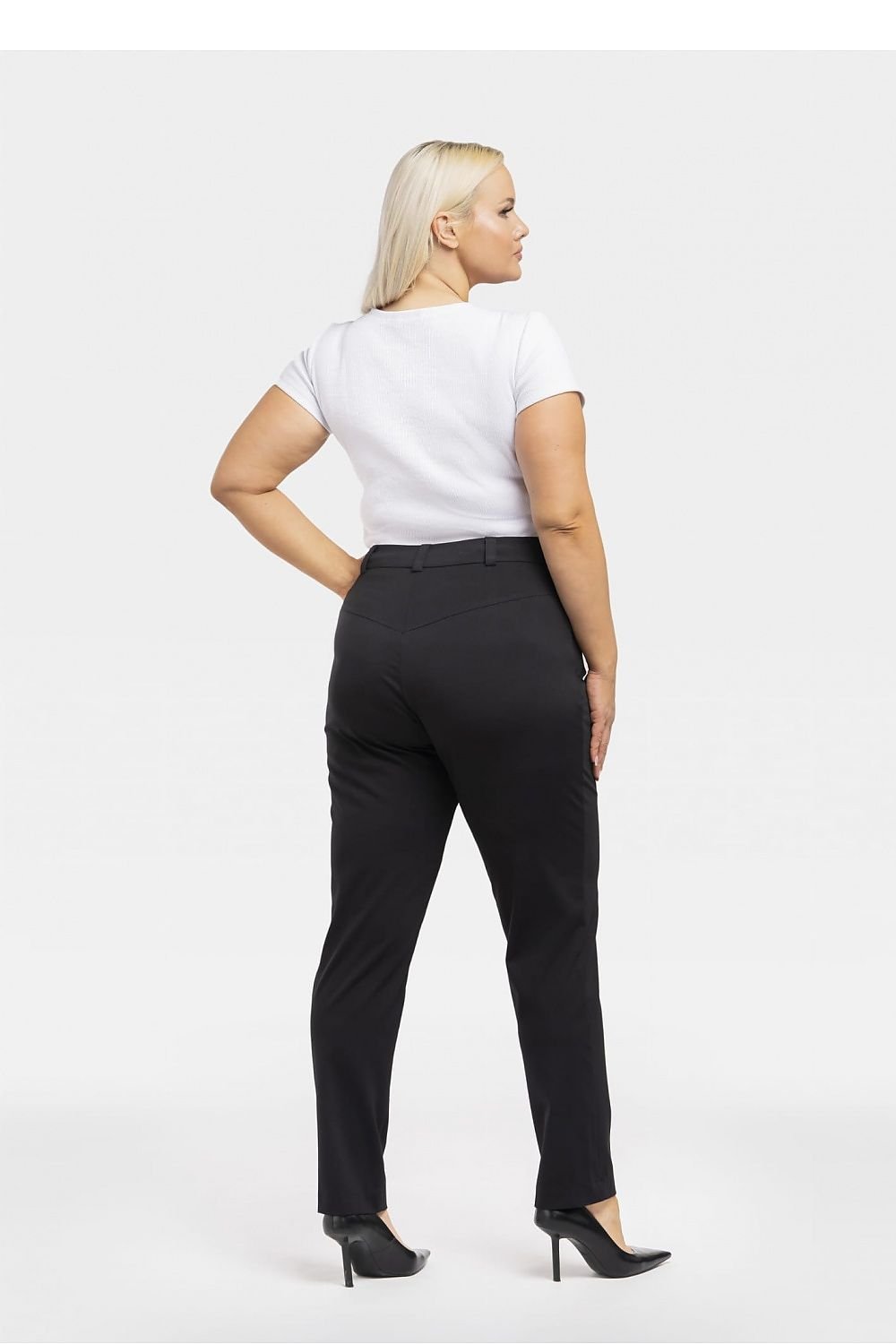 Elegant Viscose Knit Trousers Karko