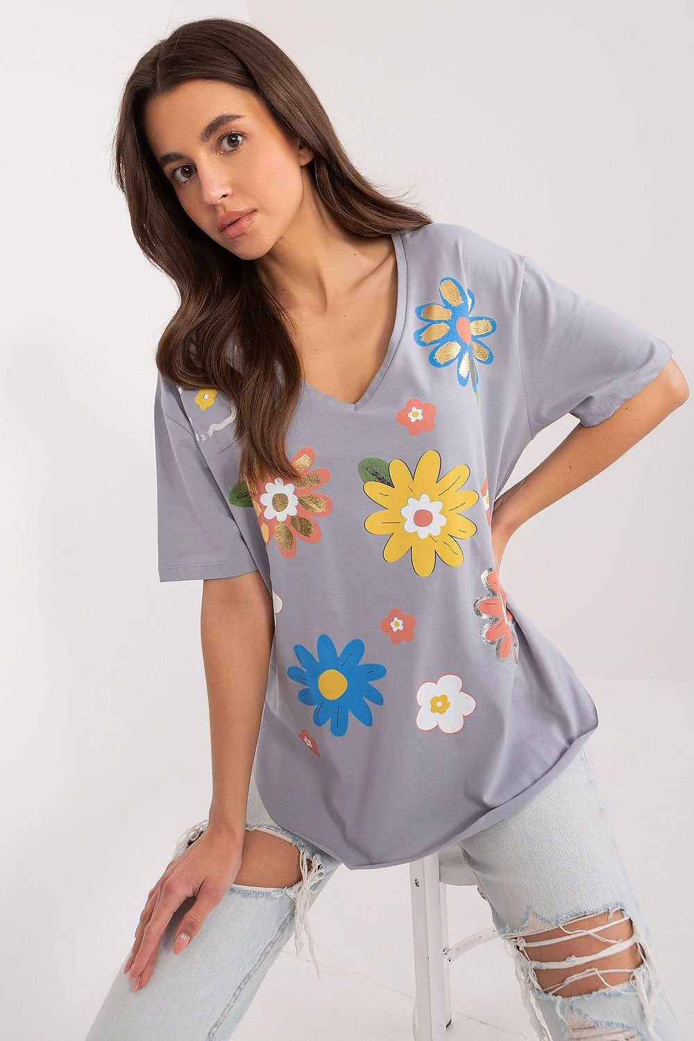 Charming Casual Floral Blouse Fancy