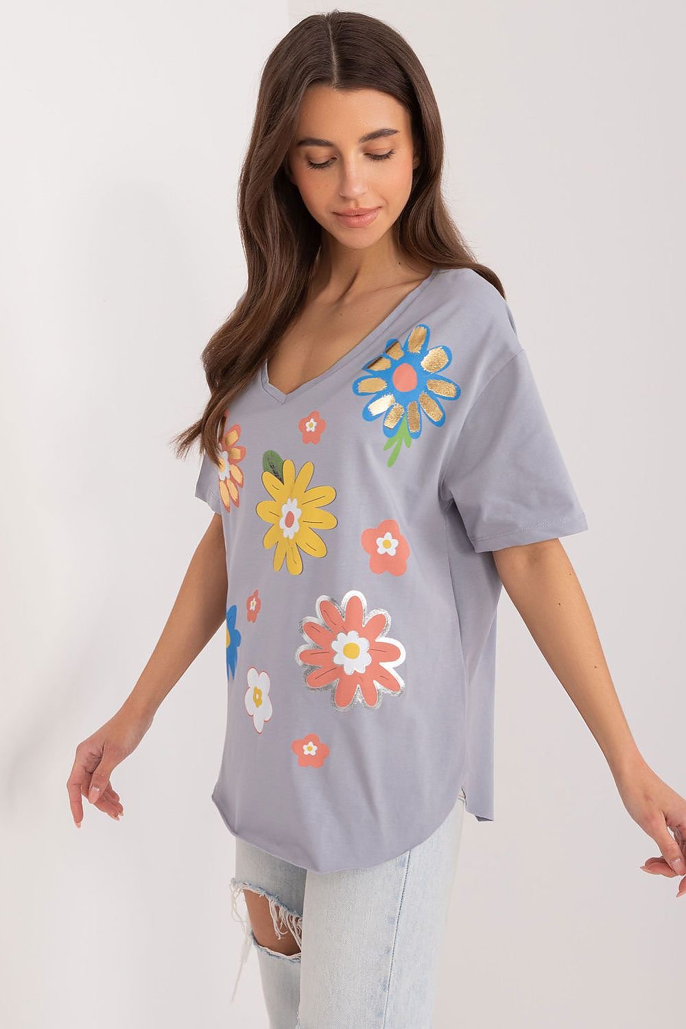 Charming Casual Floral Blouse Fancy