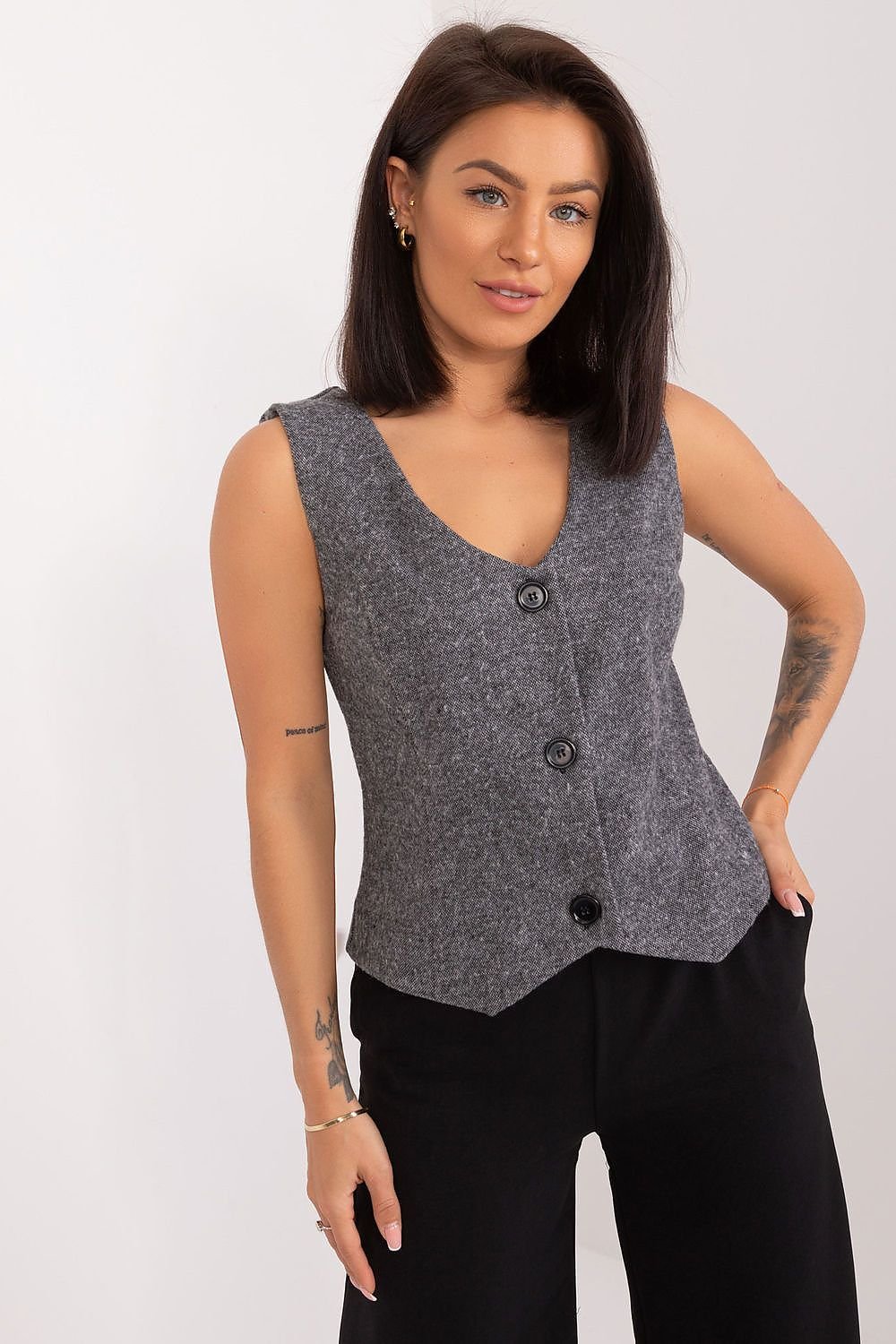 Elegant Fabric Vest Lakerta