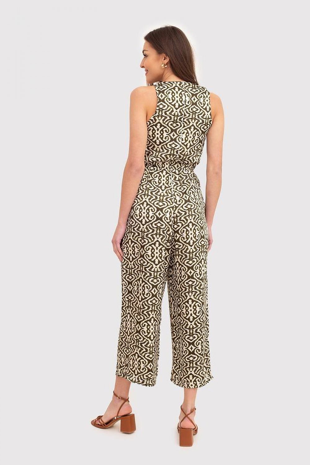 Sleeveless Tie Front Jumpsuit Ax Paris