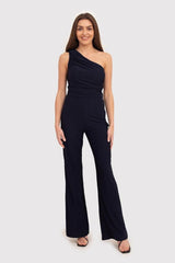 Elegant One-Shoulder Ruffled Jumpsuit Ax Paris