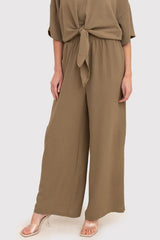 Lightweight Wide Leg Trousers Ax Paris