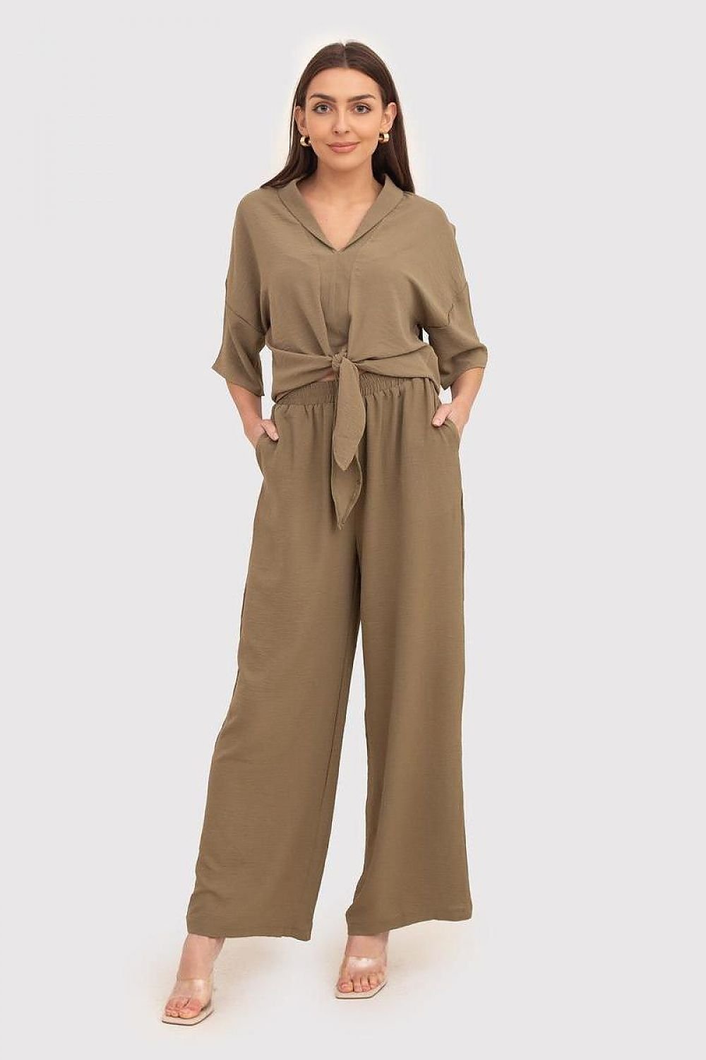 Lightweight Wide Leg Trousers Ax Paris