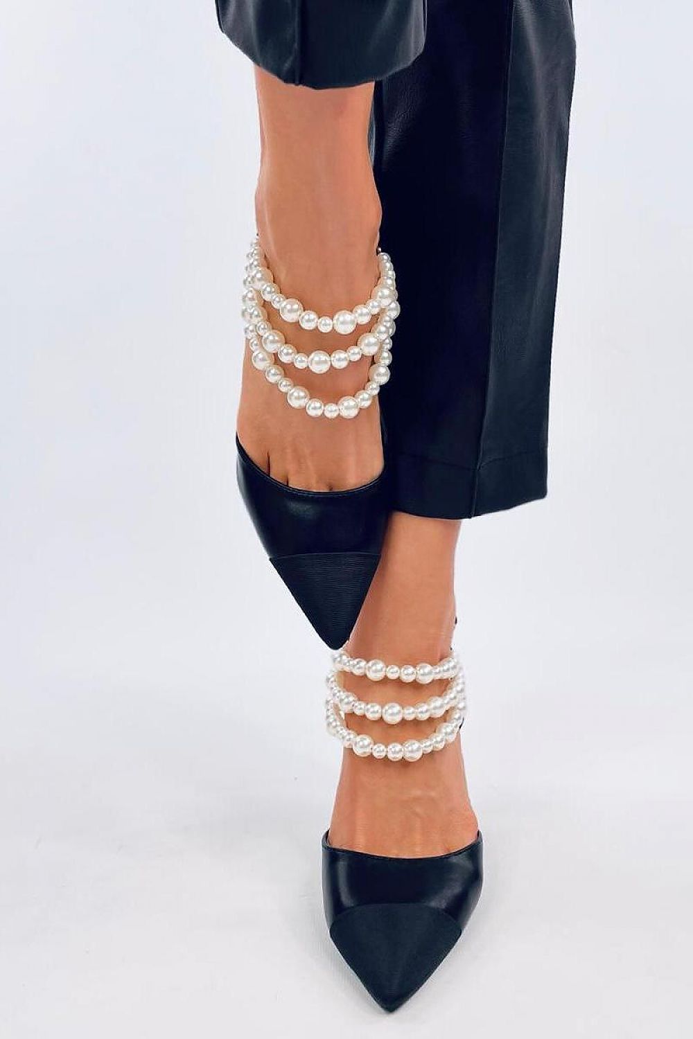 Elegant Stilettos With Pearl Application Inello