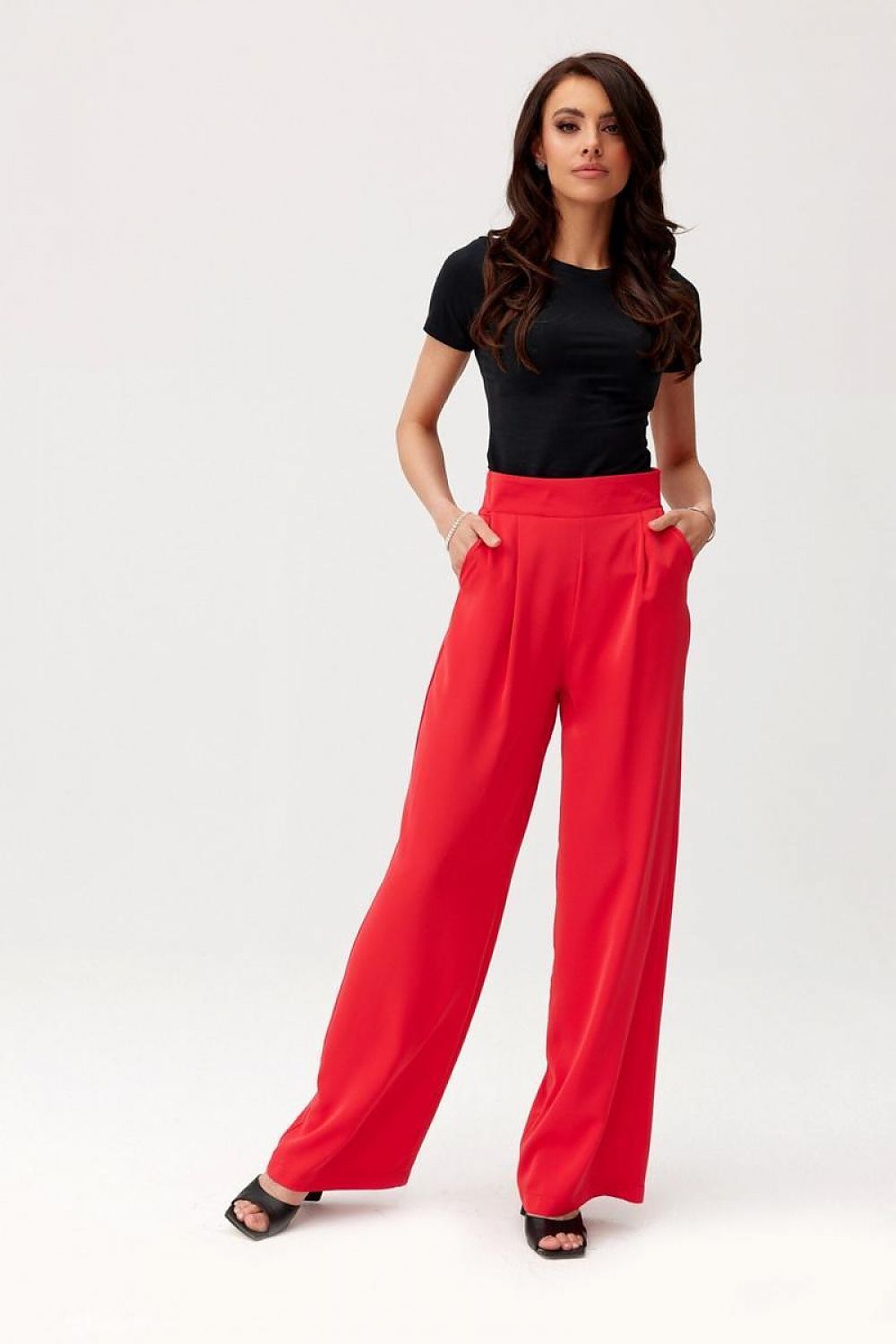 Chic Wide Leg Tailored Pants Roco Fashion